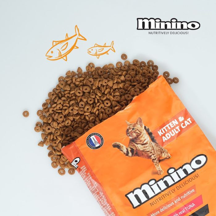 Công thức của thức ăn cho mèo Minino 480g chứa 30% protein dễ tiêu hóa và sự kết hợp chính xác của các thành phần mà bé mèo của bạn yêu cầu ở tất cả các giai đoạn của cuộc đời (Nguồn: Internet)